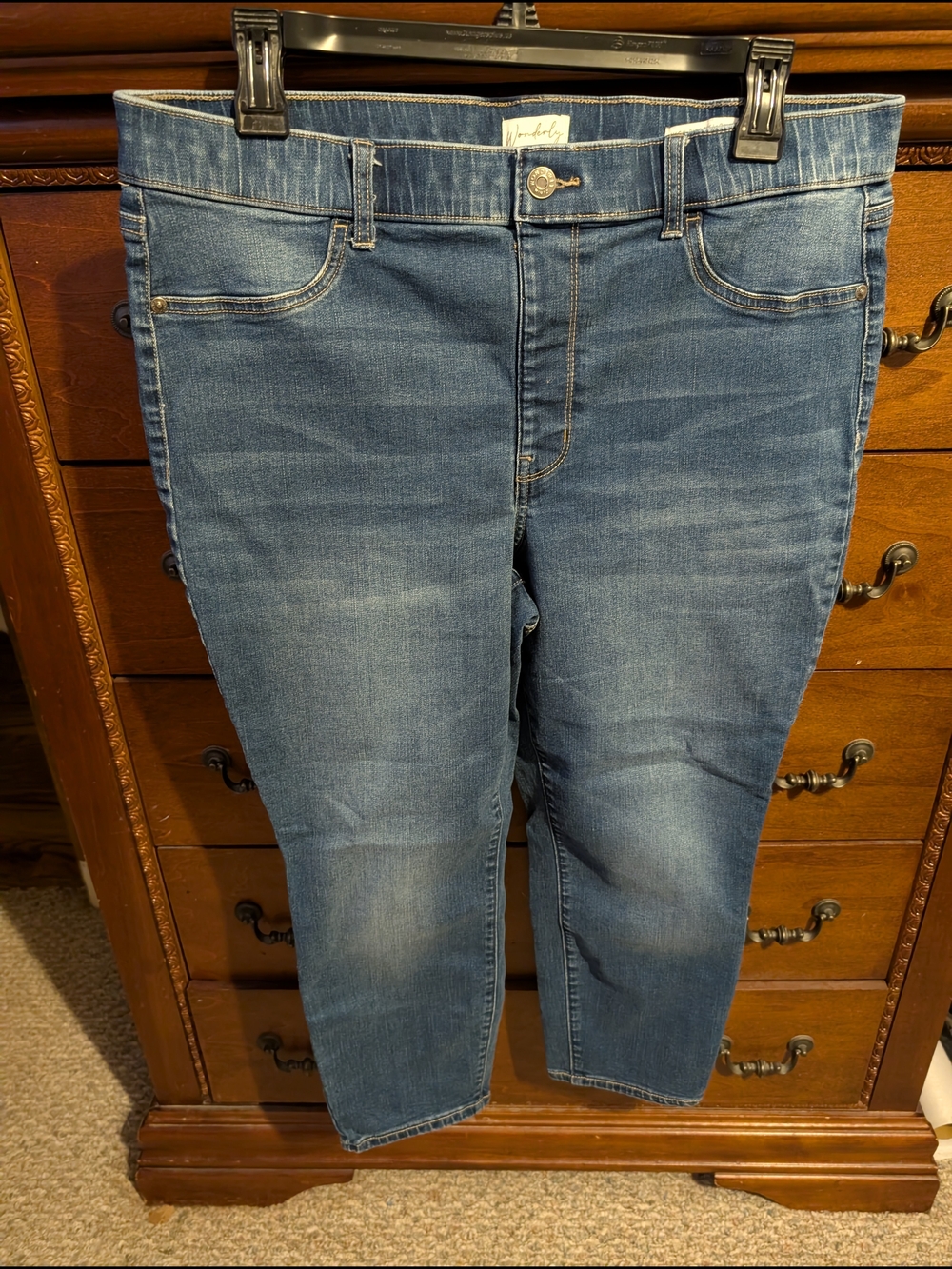 Wonderly Crooped Midwash Blue Women’s Jeans
